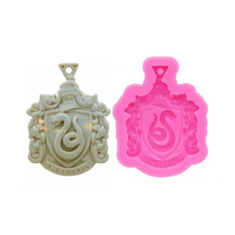MOLDE SILICONA ESCUDO SLYTHERIN HARRY POTTER