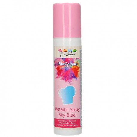 SPRAY COMESTIBLE AZUL METALIZADO 100 ML FUNCAKES
