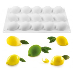 MOLDE SILICONA PROFESIONAL 15 LIMONES 3D