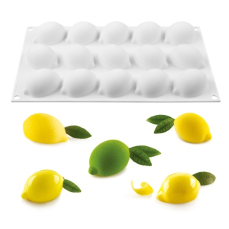 MOLDE SILICONA PROFESIONAL 15 LIMONES 3D