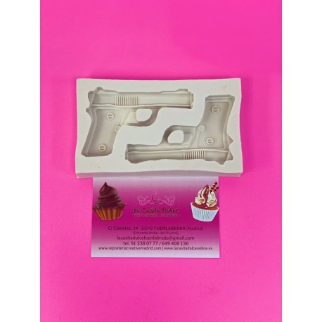 MOLDE SILICONA 2 PISTOLAS