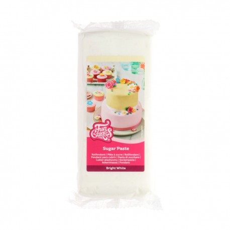 FONDANT BLANCO BRIGHT WHITE 1 KG FUNCAKES