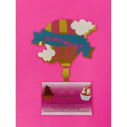 TOPPER HAPPY BIRTHDAY GLOBO AEROSTATICO
