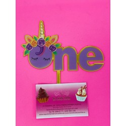 TOPPER ONE UNICORNIO MORADO