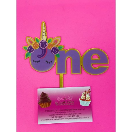 TOPPER ONE UNICORNIO MORADO