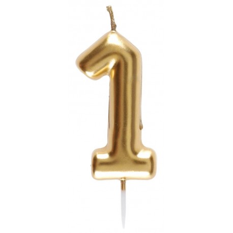 VELA Nº 0 ORO METALIZADO