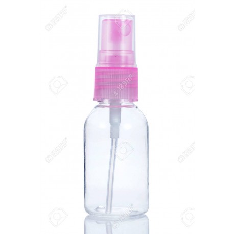 BOTELLA SPRAY VACIA CON 2 TARROS Y ESPATULA 10 ML