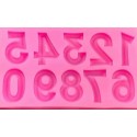 MOLDE SILICONA NUMEROS RELIEVE ALPHABET MOULDS