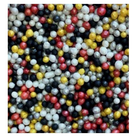 PERLITAS BLANCO NEGRO AMARILLO Y ROJO 1 MM BOTE