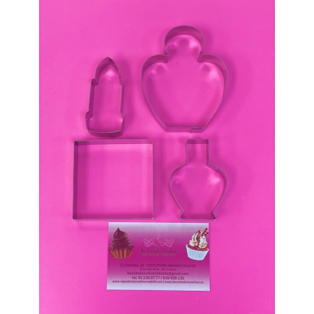 SET 4 CORTADORES PERFUME Y BELLEZA CS