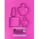 SET 4 CORTADORES PERFUME Y BELLEZA CS