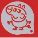 STENCIL GEORGE PEPPA PIG