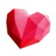 MOLDE 1 CORAZON POLIGONAL MINI