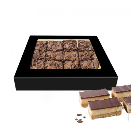 CAJA NEGRA CON VENTANA 30 CM X 30 CM X 4 CM