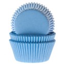 50 CAPSULAS CUPCAKE AZUL CLARO HOUSE OF MARIE