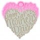 MOLDE SILICONA CORAZON HAPPY MOTHER'S DAY