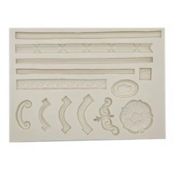 MOLDE SILICONA PLACA CENEFAS Y ACABADOS
