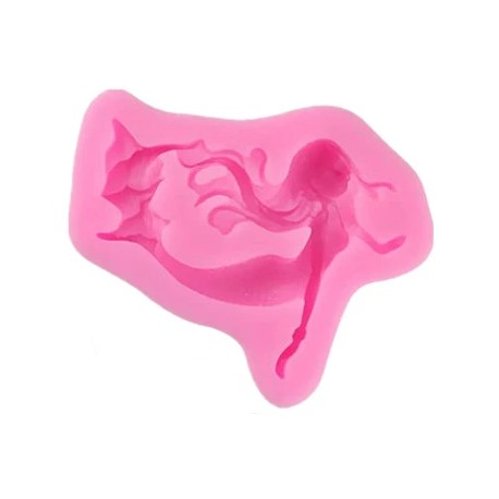 MOLDE SILICONA SIRENA 2D