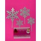 SET TOPPER COPOS DE NIEVE PLATA