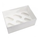 PACK 2 CAJAS 6 CUP CAKES ALTA CON TAPA TRANSPARENTE