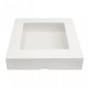 CAJA BLANCA CON VENTANA 20 CM PARA DONUTS O GALLETAS