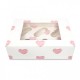 CAJA 6 CUP CAKES CORAZONES ROSAS