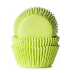 50 CAPSULAS CUPCAKE VERDE LIMA HOUSE OF MARIE