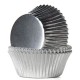 24 CAPSULAS CUPCAKE FOIL PLATA METALIZADAS HOUSE OF MARIE