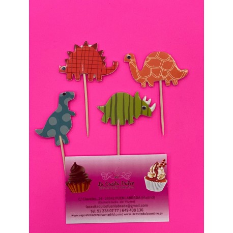 SET 4 TOPPER CARTON DINOSAURIOS