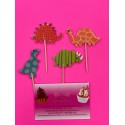 SET 4 TOPPER CARTON DINOSAURIOS