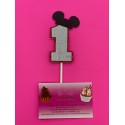 TOPPER NUMERO 1 MICKEY BRILLANTE CARTON