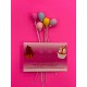 SET 6 GLOBOS MINI TOPPER DECORACION MULTICOLOR