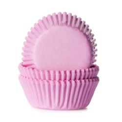 60 MINI CAPSULAS MINI CUPCAKE ROSA CLARO HOUSE OF MARIE
