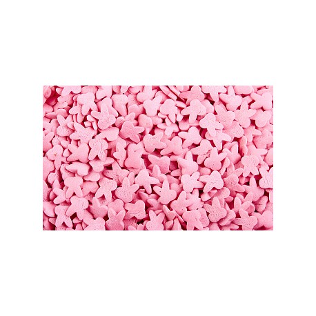 SPRINKLES CONEJITOS LAZOS ROSA 30 GR BOTE