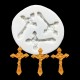 MOLDE SILICONA 3 CRUCES CON FIGURA