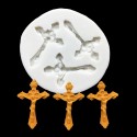MOLDE SILICONA 3 CRUCES CON FIGURA