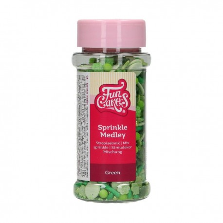 SPRINKLES MEDLEY VERDE GREEN 65 GR FUNCAKES