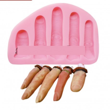 MOLDE SILICONA 5 DEDOS