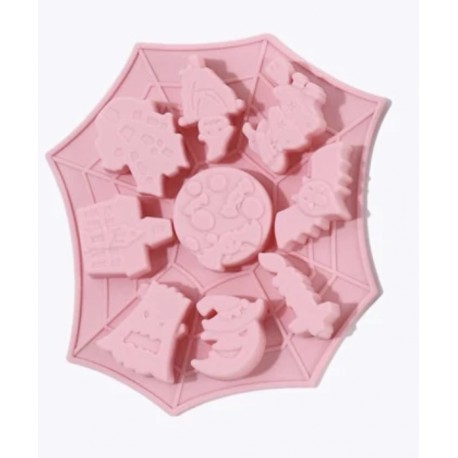 MOLDE 9 PERSONAJES HALLOWEEN SILICONA