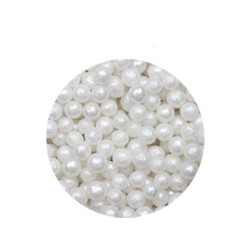 PERLAS BLANCAS METALIZADO 4 MM BOTE