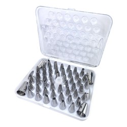 SET 55 PIEZAS BOQUILLAS CLAVOS Y ADAPTADOR