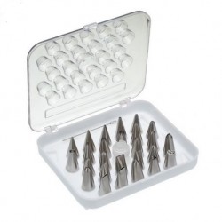 SET 28 PIEZAS BOQUILLAS CLAVOS Y ADAPTADOR