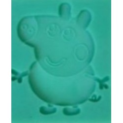 MOLDE SILICONA GEORGE HERMANO PEPPA PIG