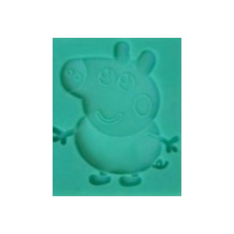 MOLDE SILICONA GEORGE HERMANO PEPPA PIG