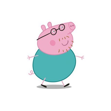 MOLDE SILICONA PADRE PEPPA PIG