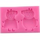 MOLDE SILICONA PADRES PEPPA PIG