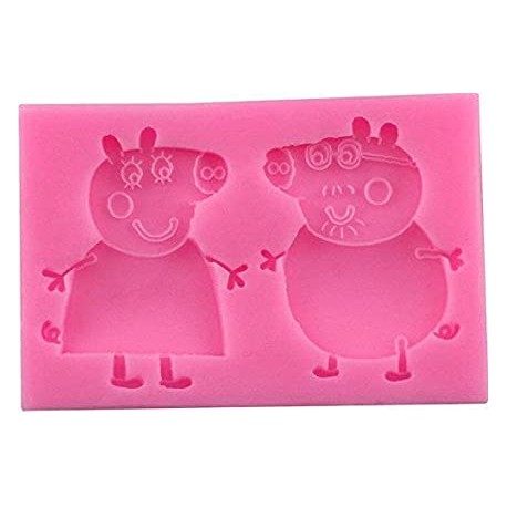 MOLDE SILICONA PADRES PEPPA PIG