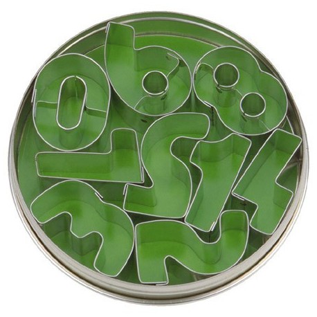 SET CORTADORES NUMEROS METAL EN CAJA