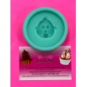 MOLDE SILICONA TOPPER CARA BEBE