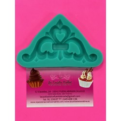 MOLDE SILICONA FILIGRANA CORONA